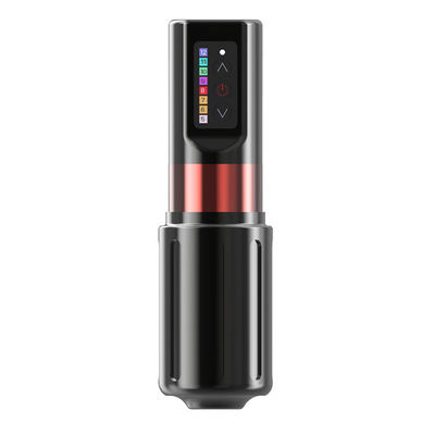 Black Red Color Wireless Tattoo Machine Portable With Coreless Motor