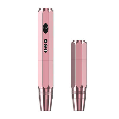 Pink Color PMU Wireless Machine , Cosmetic Tattoo Machine 5w Power